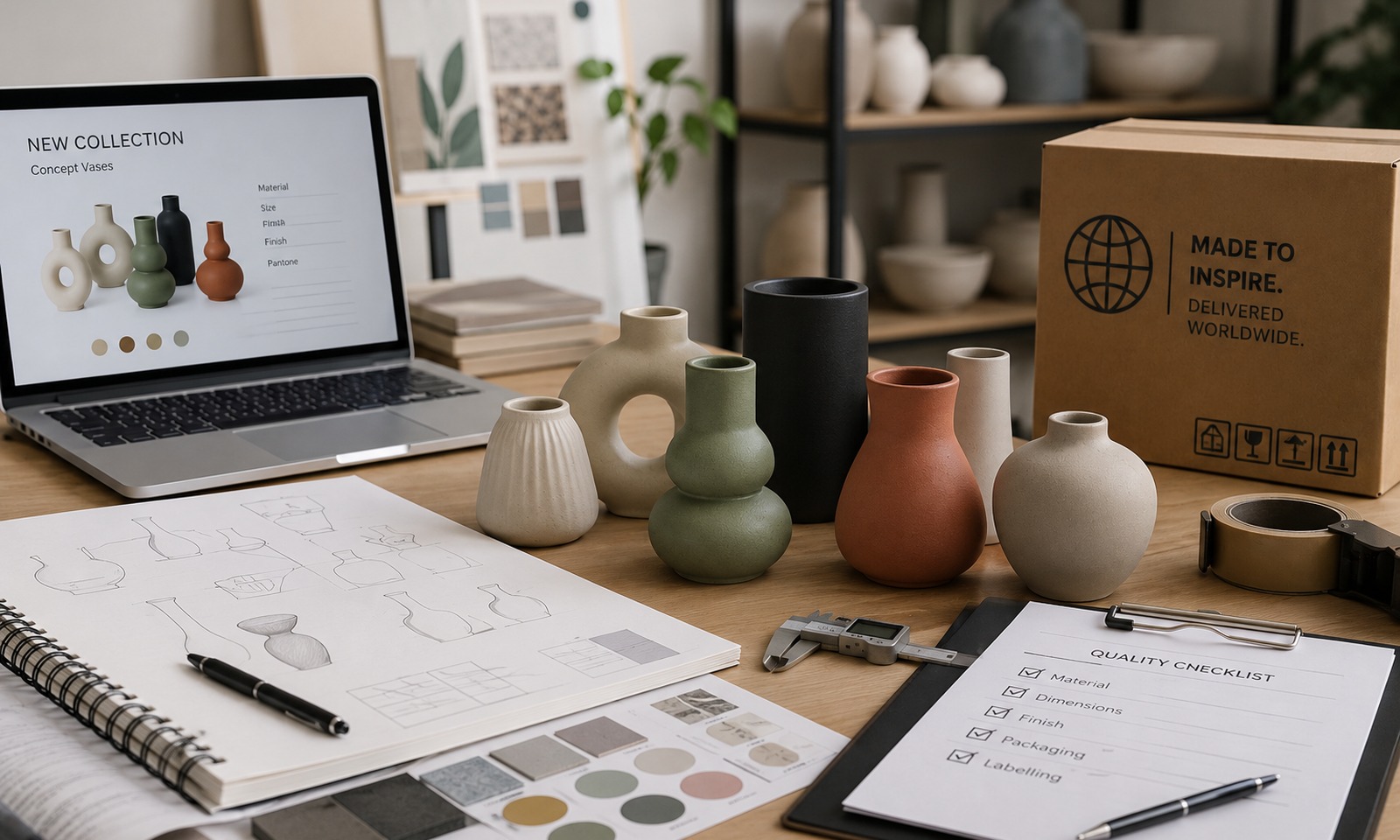 Floramics materials and product collection